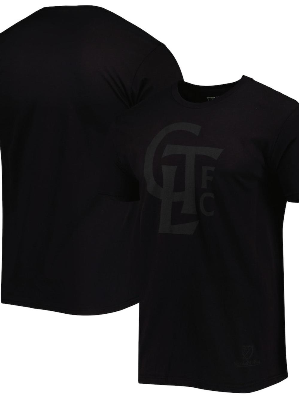 Charlotte FC Mitchell & Ness Blackout T-Shirt - Black with Logo